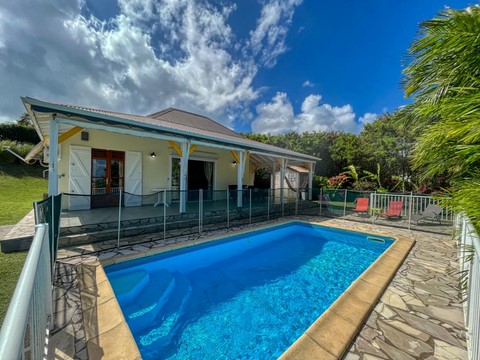 villa Paille LES HAUTS DE LA CANNAIE LOCATION DE VILLAS EN GUADELOUPE 